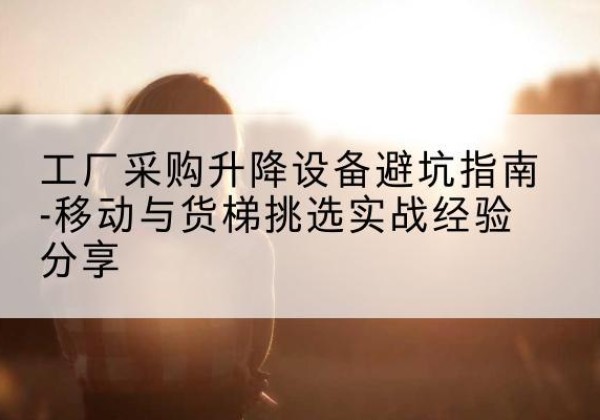洪雅移动式升降机怎么选-工厂采购升降设备避坑指南-移动与货梯挑选实战经验分享
